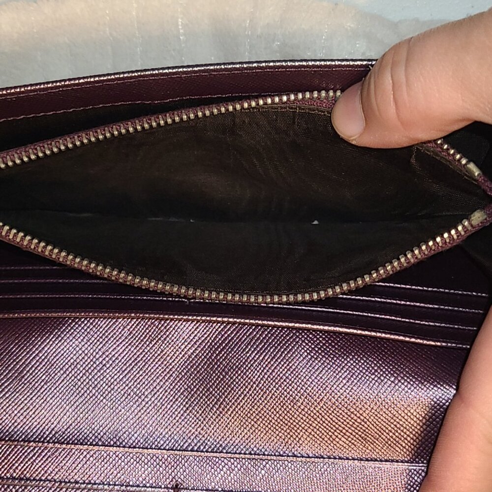 Prada Metalica Purple Long Wallet - Picture 8 of 14